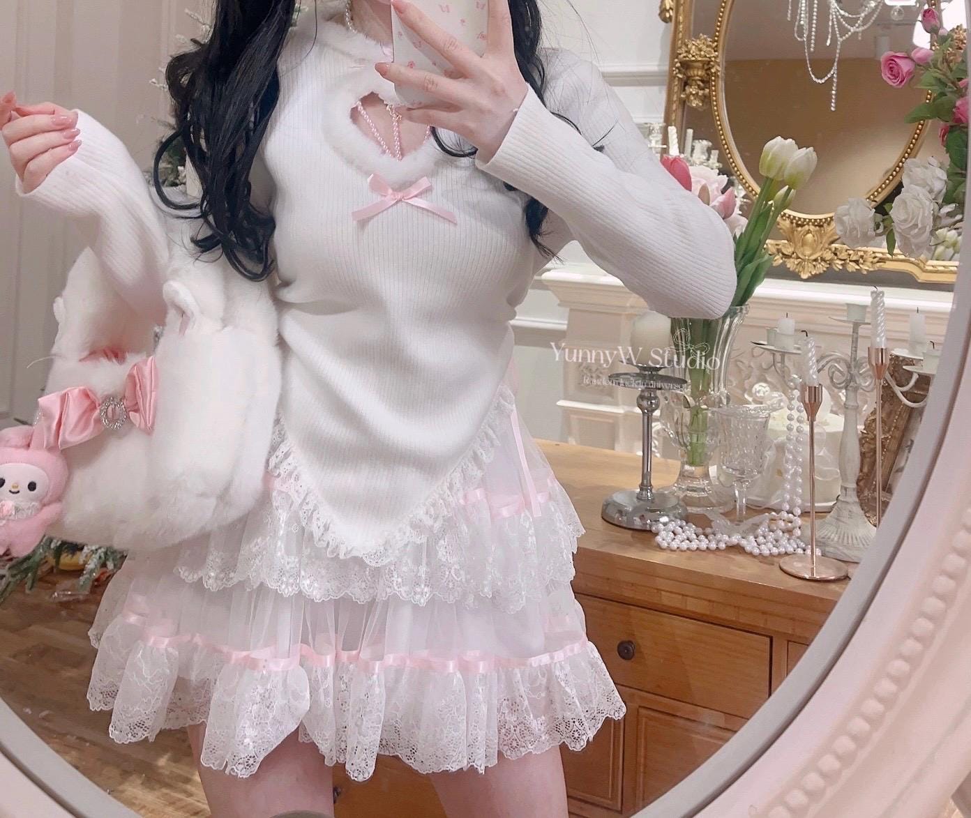 Dress Robe Snow-white Cute Kawaii Vintage Barbie Girl ...