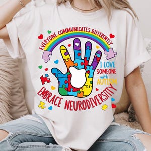 Everyone Communicates Differently Png, Autism Png, Autism Month png, Autism Mom Png, Autism shirt png, Speech Pathologist Png, Autism design