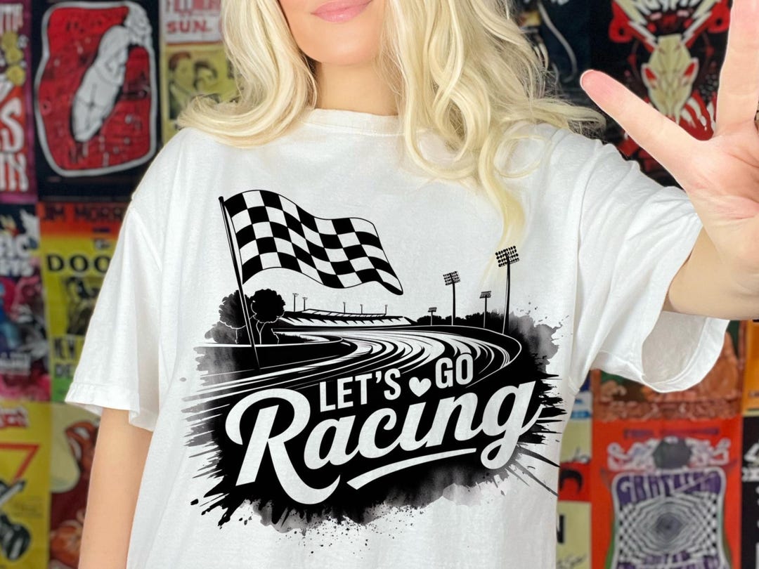 Race Print Race Day Png, Race Track Design, Checkered Flag Clipart, Sublimation ...