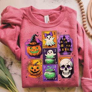 Retro Halloween Cat Ghost Png, Girly Halloween Png, Fall Png, Halloween Png, Spooky Season Png, Pumpkin Halloween, Spooky Mama png