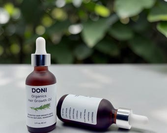 Rosmarin-Argan-Haarwuchsöl, pflanzliche Kopfhautpflege, natürliche Haarnährung (59 ml)