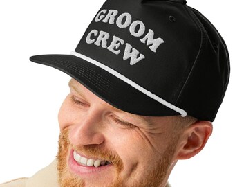 Groom Crew Embroidered Groomsmen Hat - Bachelor Party Hats - Snapback Golf Hat for Groomsmen - Groomsmen Gifts