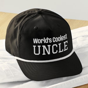 Der coolste Onkel der Welt Bestickter Golf Style Hut - Das Beste Geschenk für Onkel - Coole Onkel Hut - Die besten Geschenke für Männer