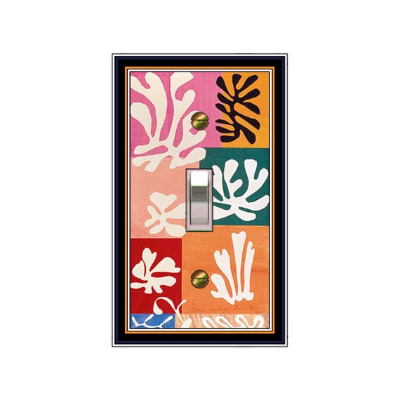 0346X Matisse - Snow Flowers 1951 Colorful Shapes ~ Mrs Butler Unique Switchplate Cover ~ Use Drop Down Boxes ~ See Other Matisse Designs