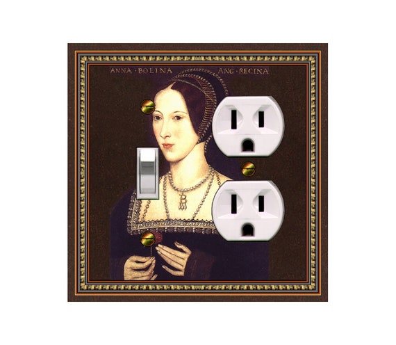 0771X Medieval Portrait Anne Boleyn Henry VIII Wife ~ Mrs Butler Unique Switchplate Cover ~ Use Drop Down Box Below ~ See Henry/Other Wives