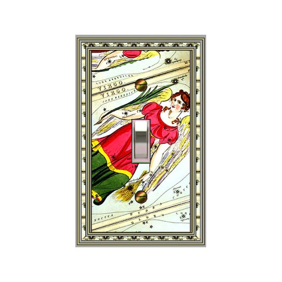 1523X - Astrology switch plate cover: Virgo Angel - mrs butler switchplates -