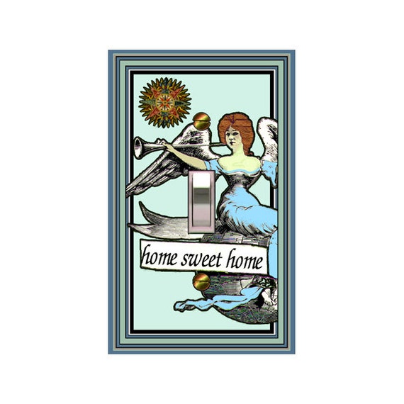 0310a - French Angel - mrs butler switch plate covers - choose sizes / prices from drop down box