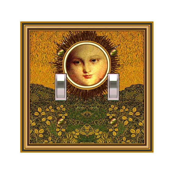 0104A Sun Over the Valley Faux Golden Sky ~ Mrs Butler Unique Switchplate Cover ~ Use Drop Down Boxes Below ~ See 0104B Bkgd Design
