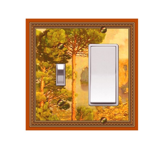 0476X Vintage Blurry Image of Mallorca Spain ~ Mountain Landscape, Trees, Sea ~ Mrs Butler Unique Switchplate Cover ~ Use Drop Downs Below