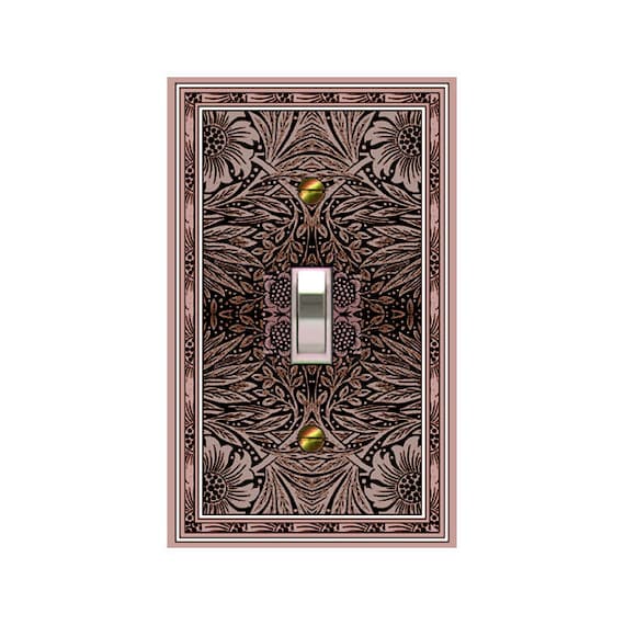 0559X Art Nouveau Image of Morris Grape Taupe Mauve Floral Tapestry ~ Mrs Butler Unique Switchplate Cover - Use Drop Down Box Below