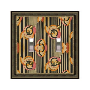 1722X Mod Colorful Retro Geometric & Stripe Design ~ Mrs Butler Unique Switchplate Cover ~ Use Drop Down Boxes Below