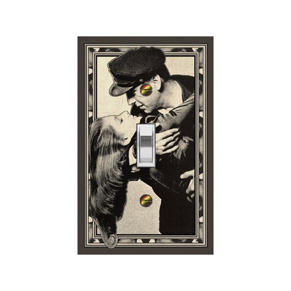 1435X Sepia Hollywood Humphrey Bogart Bogey & Bacall Romance Embrace ~ Mrs Butler Unique Switchplate Cover ~ Use Drop Down Box ~ Celebrities