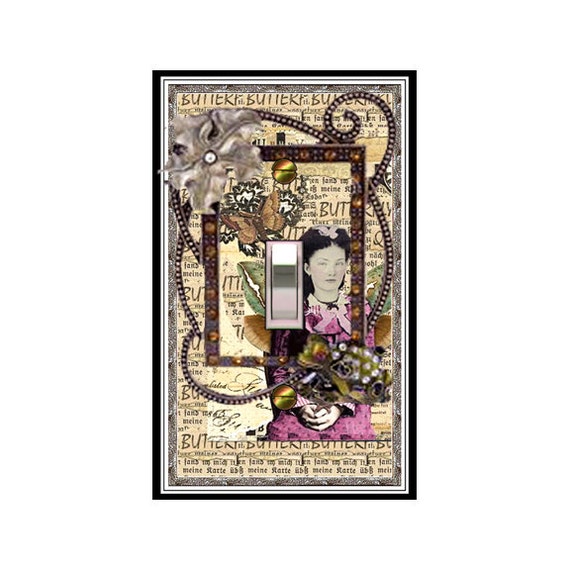 0293X -Vintage Lady Collage light switch plate cover - mrs butler switchplates  - choose sizes / prices from drop down box