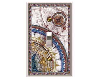 0366X Flat Image Sacred Geometry Compass Map Medallion Colorful Design ~ Mrs Butler Unique Switchplate Cover ~ Use Drop Downs Below