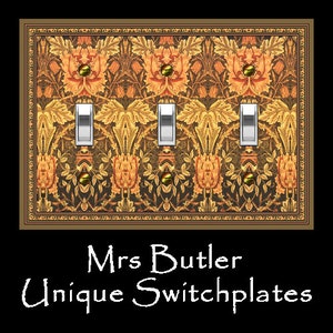 0585X Vintage Retro Mermaid Combing Hair, Fish, Bubbles Cartoon Design Mrs Butler Unique Switchplate Cover Use Drop Down Boxes Below image 6