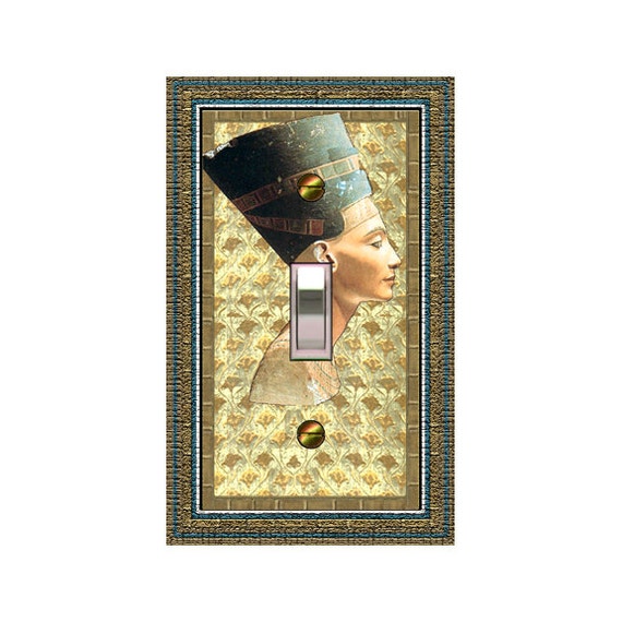 1407x - Egyptian- Queen Nefertiti - mrs butler switch plate covers -