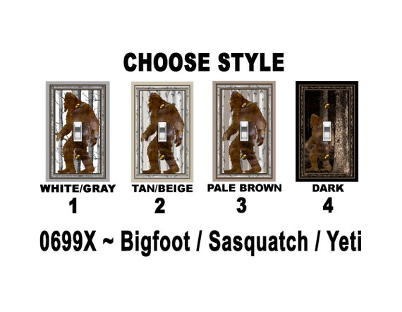 0699X Bigfoot, Sasquatch, Yeti in the Forest / Woods ~ CHOOSE Design ~ Mrs Butler Unique Switchplate Cover - Use Drop Down Box Below