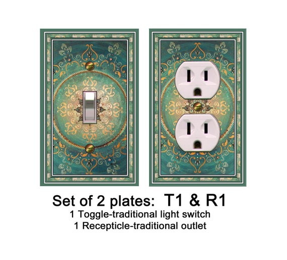0328X SET of TWO Asian Mandela Single Plates ~CHOOSE~ Mrs Butler Unique Switchplate Covers ~ Use Drop Down Boxes ~See 0328X All Plate Styles