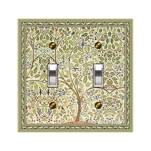 1626X Art Nouveau Voysey Textile Willow Tree & Bird Design ~ Mrs Butler Unique Switchplate Cover ~ Use Drop Down Box Below ~ See Other Trees