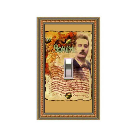 1419X Italian Opera La Boheme Roberto Gaudio Nuova Arti Grafiche ~ Mrs Butler Unique Switchplate Covers ~ See Other Operas