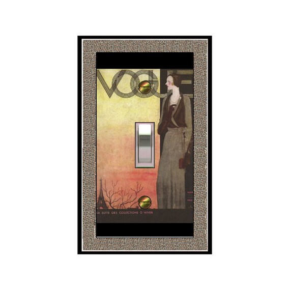 1718x - Stunning Vogue Woman - 1916 - mrs butler switch plate covers -