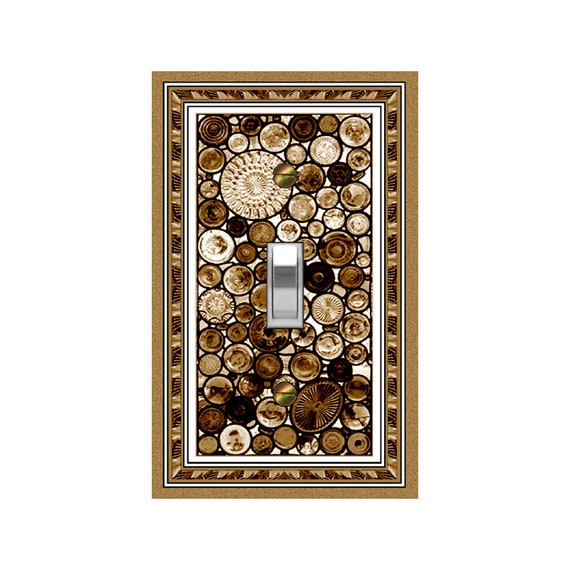 1185Bn Flat Image of Brown Faux Glass Orbs ~ Mrs Butler Unique Switchplate Cover ~ Use Drop Down Box Below ~ See Many Other Color ORBS
