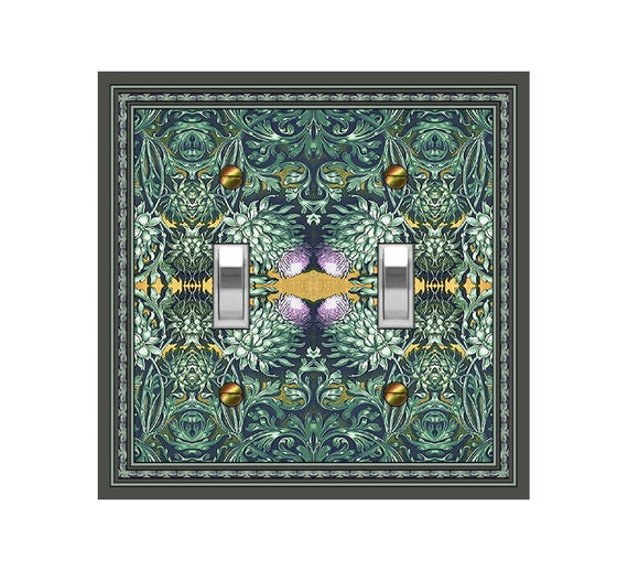 0573X Art Nouveau Artichokes Botanical Vegetable Kitchen Design ~ Mrs Butler Unique Switchplate Cover ~Use Drop Downs~See 0537B-C Variations