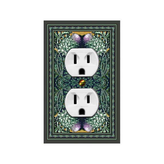 0573B Art Nouveau Artichokes Botanical Vegetable Kitchen Design ~ Mrs Butler Unique Switchplate Cover ~Use Drop Downs~See 0537X-C Variations