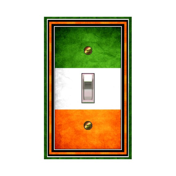 1447X Flag of Ireland Irish Flag ~ Mrs Butler Unique Switchplate Cover ~ Use Drop Downs Below ~ Many Flags Offered