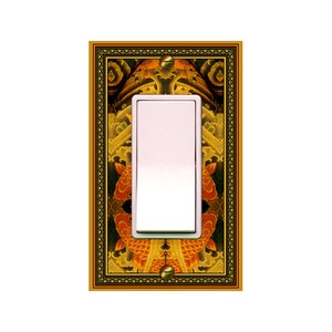 0240X Vibrant Image of Asian Inspired Lucky Feng Shui Carp Fish Tattoo ~ Mrs Butler Unique Switchplate ~ Use Drop Downs Below afbeelding 3