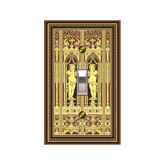 0312x -medieval Italian Cherubs Panel - mrs butler switch plate covers -