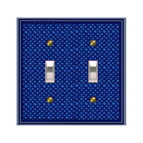 0108B  Shades of Blue / Cobalt Pattern ~ Mrs Butler Unique Switchplate Cover ~ Use Drop Down Boxes Below ~ See 0108A with This Background