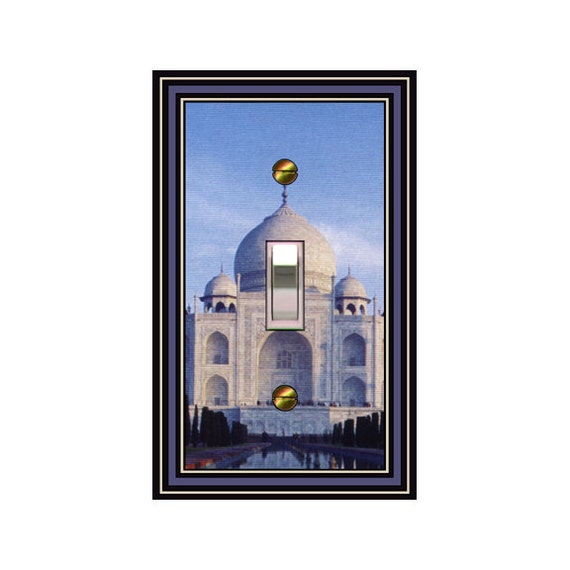 1554X - Taj Mahal Palace light switch plate - -  mrs butler switchplates - choose sizes / prices from drop down box