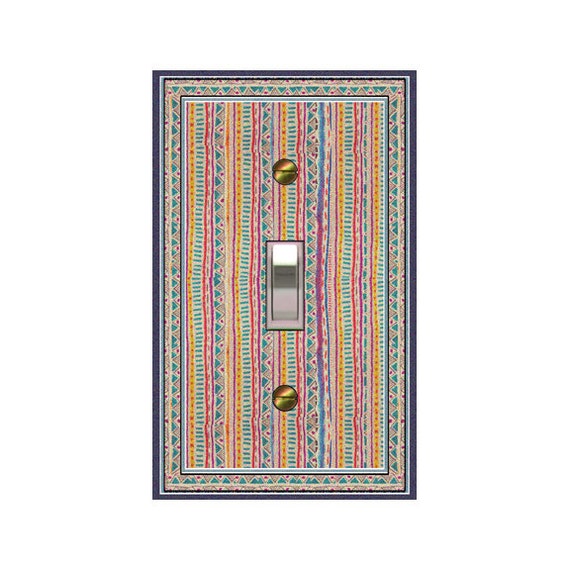 1711x - African Stripes - mrs butler switch plate covers - choose sizes / prices from drop down box