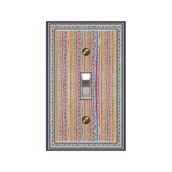 1711x - African Stripes - mrs butler switch plate covers - choose sizes / prices from drop down box