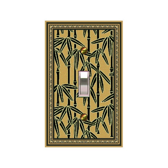 0551x -Asian Bamboo - mrs butler switch plate covers - choose sizes / prices from drop down box