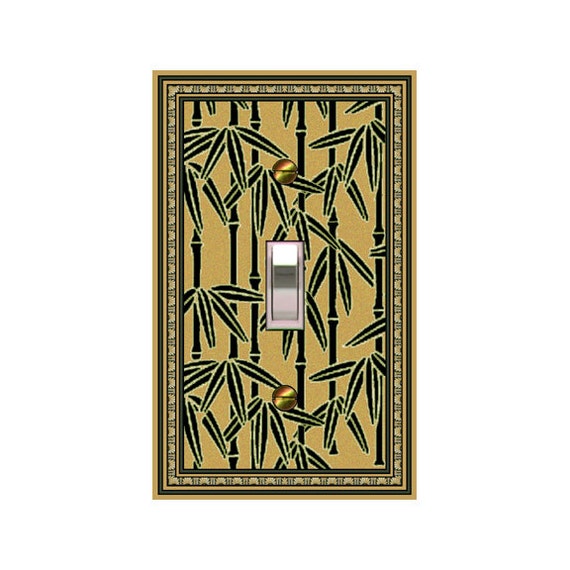 0551x -Asian Bamboo - mrs butler switch plate covers - choose sizes / prices from drop down box