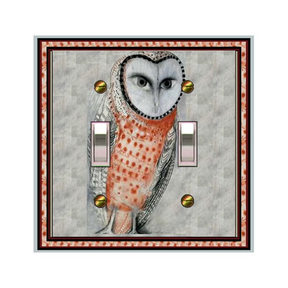 0142X Unique Owl Design ~ Mrs Butler Unique Switchplate Cover ~ Use Drop Down Boxes Below ~ See Other Owl & Bird Designs
