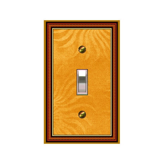 0735B - Golden Sun Rays Bkgd light switch plate cover - mrs butler switchplates - choose sizes / prices from drop down-mix/match/w/0735a