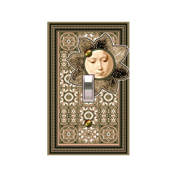 0119a - 'Petal Sun - mrs butler switch plate covers - choose sizes / prices from drop down box
