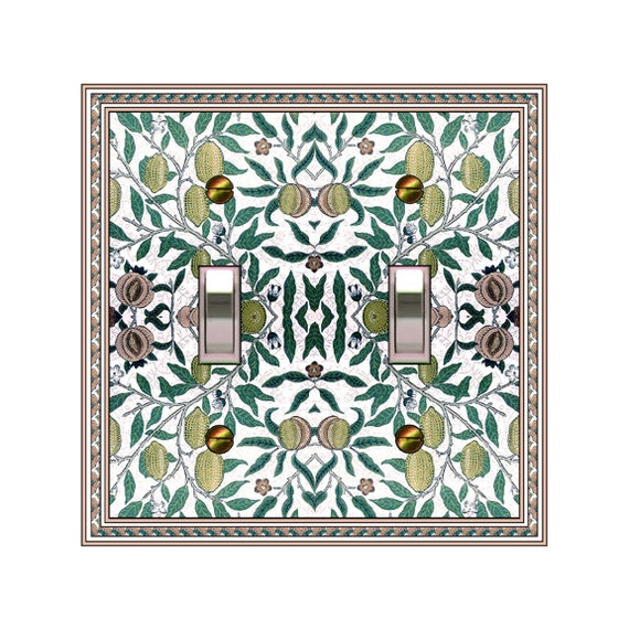 1516X Art Nouveau Wm Morris Pomegranate Fruit Vines Flowers ~ Mrs Butler Unique Switchplate Cover ~Use Drop Down Boxes~ See Many Morris Art