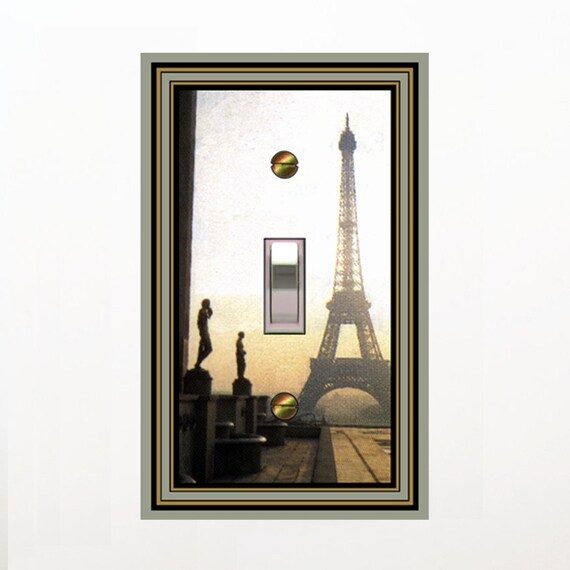 0473X - Eiffel Tower Museum light switch plate cover- mrs butler switchplates