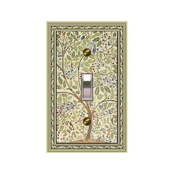 1626X Art Nouveau Voysey Textile Willow Tree & Bird Design ~ Mrs Butler Unique Switchplate Cover ~ Use Drop Down Box Below ~ See Other Trees