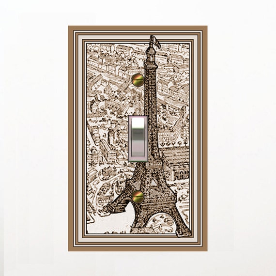 0496X - Eiffel Tower Expo - mrs butler switch plate covers - - many more Eiffel Towers