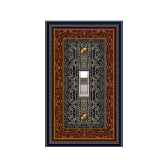 0466X Flat Image Tapestry Persian Rug Inspired Design V1 ~ Mrs Butler Unique Switchplate Cover ~ Use Drop Downs ~ See 0465X variation
