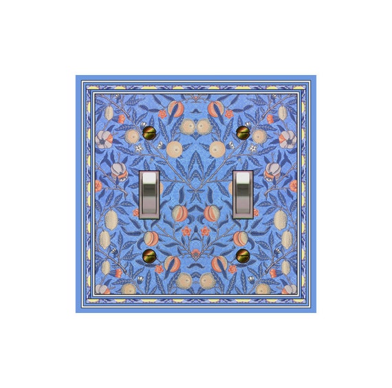 0153X Art Nouveau Wm Morris Leaves & Fruit on Vines Lemons Peaches ~ Mrs Butler Unique Switchplate Cover ~ Use Drop Downs ~ See More  Morris