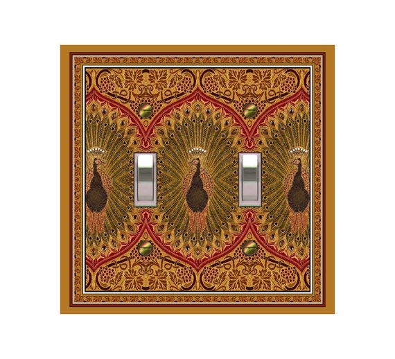 1101X Art Nouveau Image of Peacocks & Grape Vines Antique Book Cover ~ Mrs Butler Unique Switchplate Cover ~ Use Drop Down Box Below