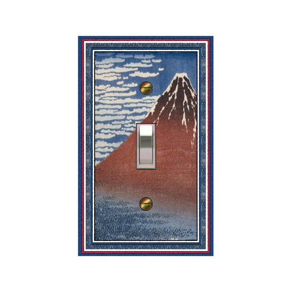 1776X Hokusai, Fine Wind, Clear Morning / Red Fuji - Mount Fuji  ~ Mrs Butler Unique Switchplate Cover ~ Use Drop Down Boxes Below