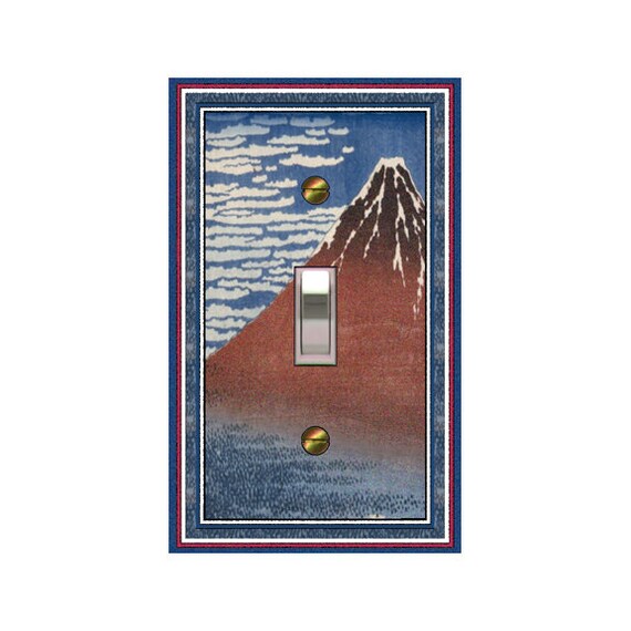 1776X Hokusai, Fine Wind, Clear Morning / Red Fuji - Mount Fuji  ~ Mrs Butler Unique Switchplate Cover ~ Use Drop Down Boxes Below