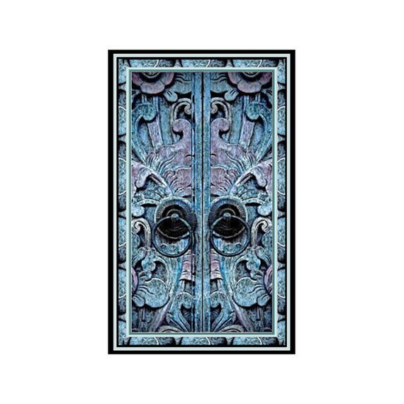 1134X Flat Image of Vintage Door Wood Carving Floral (Looks 3D) Blue & Purple ~ Mrs Butler Unique Switchplate Cover ~ Use Drop Down Boxes
